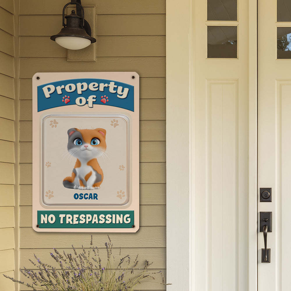 This Is My Property -  3D Effect Metal Sign