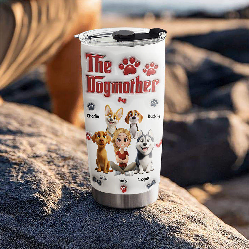 Cool Dog Mother -  3D Inflated Effect Tumbler