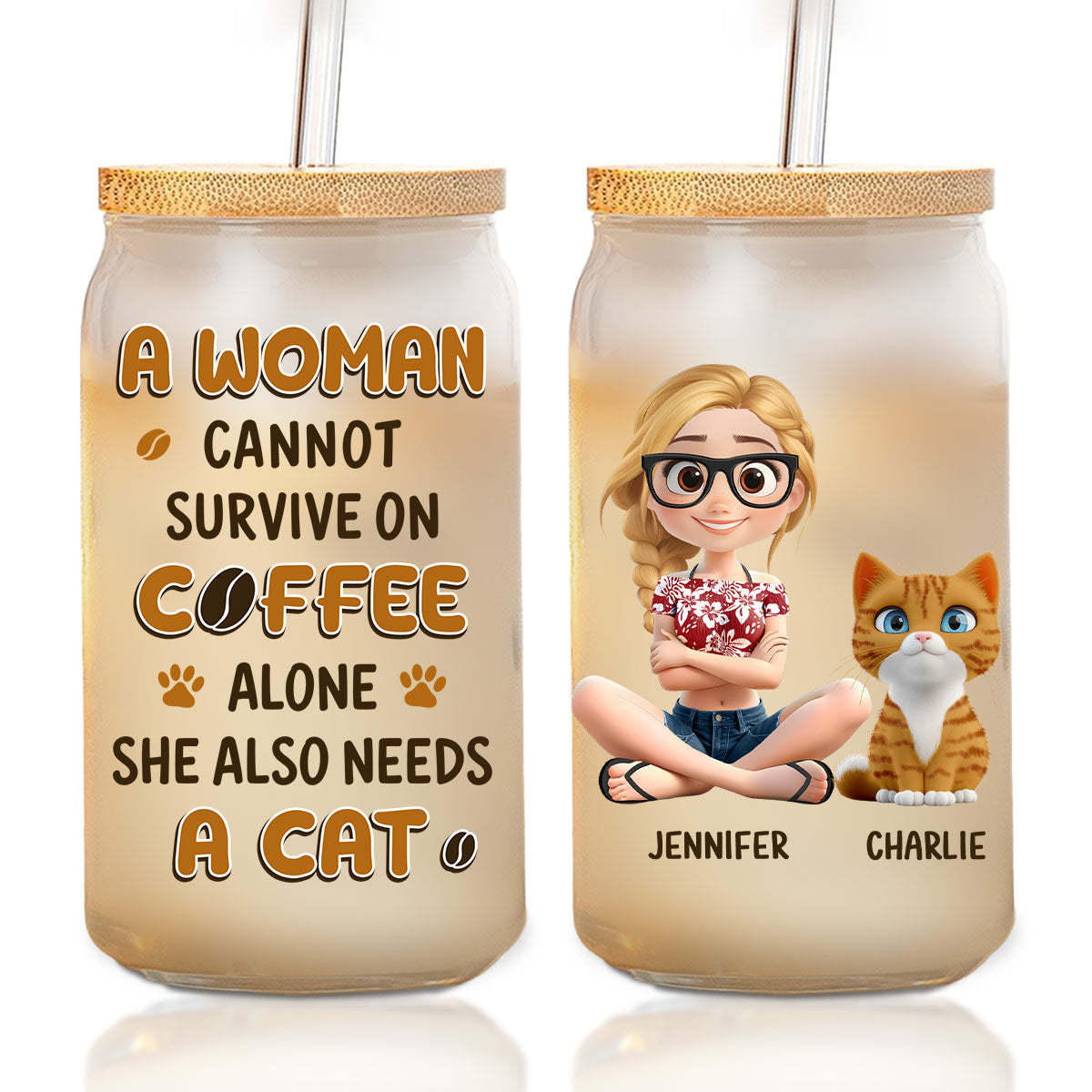 Survive On Cats - Glass Can