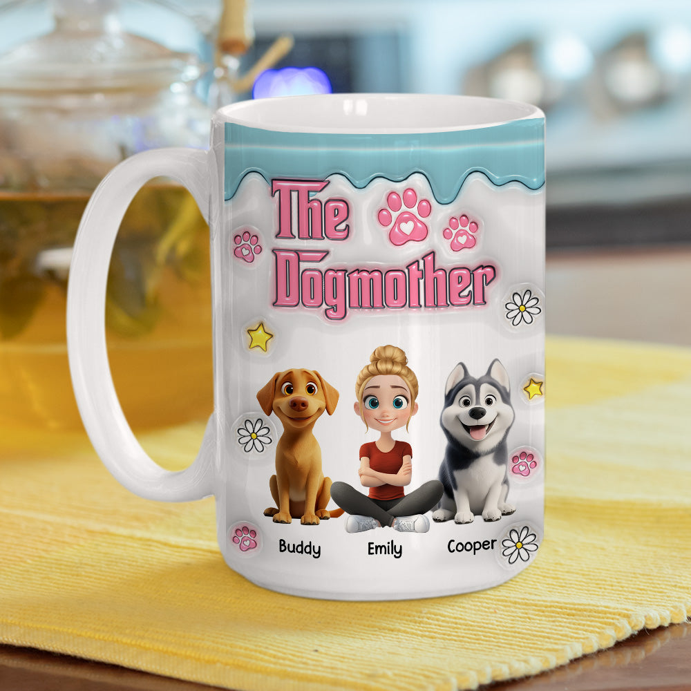 Professional Dog Mother -  3D Inflated Effect Mug