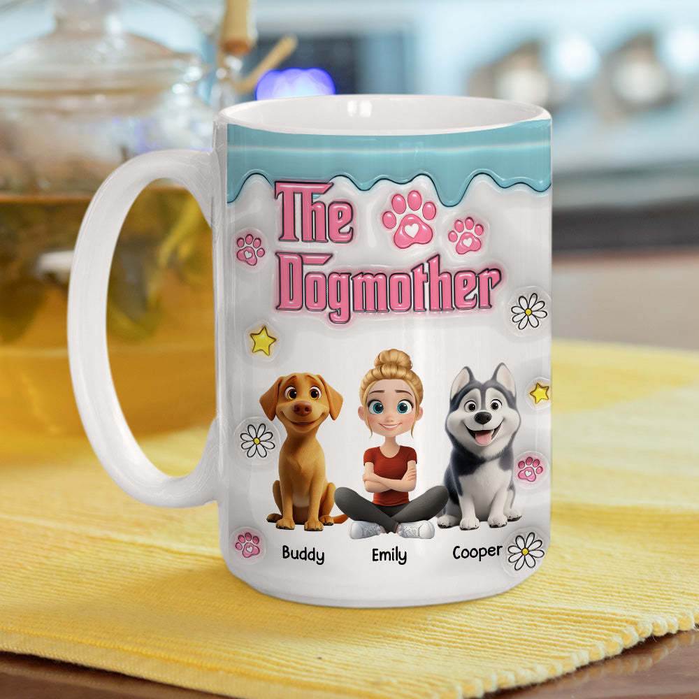 Professional Dog Mother -  3D Inflated Effect Mug