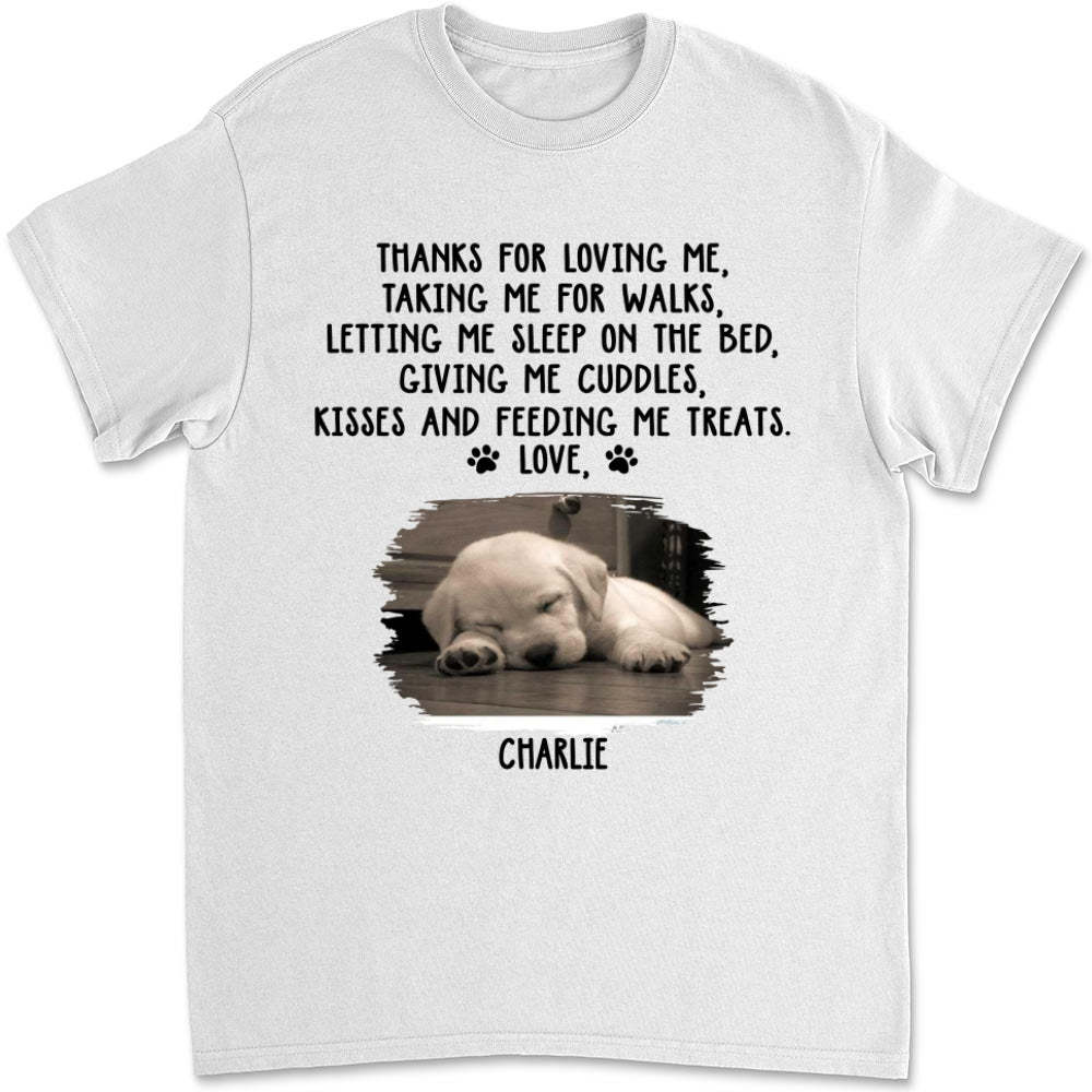 Thank You For Loving Me Photo -  Unisex T-Shirt