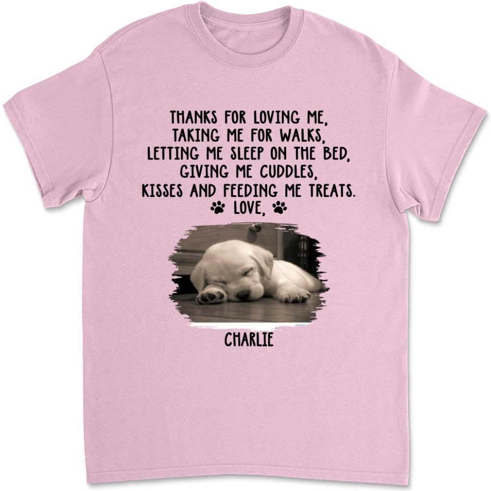 Thank You For Loving Me Photo -  Unisex T-Shirt
