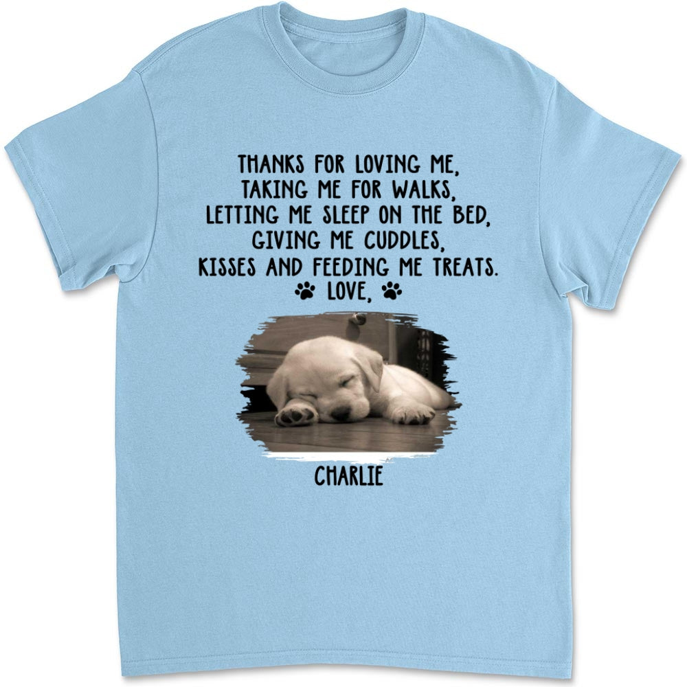 Thank You For Loving Me Photo -  Unisex T-Shirt