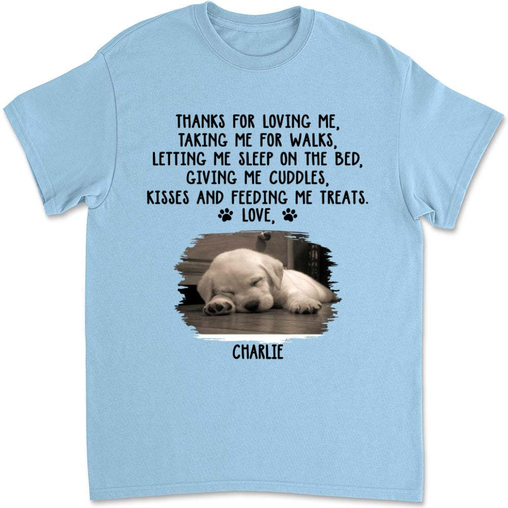 Thank You For Loving Me Photo -  Unisex T-Shirt