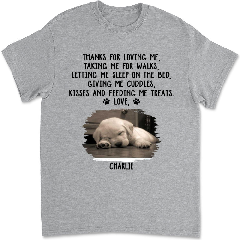 Thank You For Loving Me Photo -  Unisex T-Shirt
