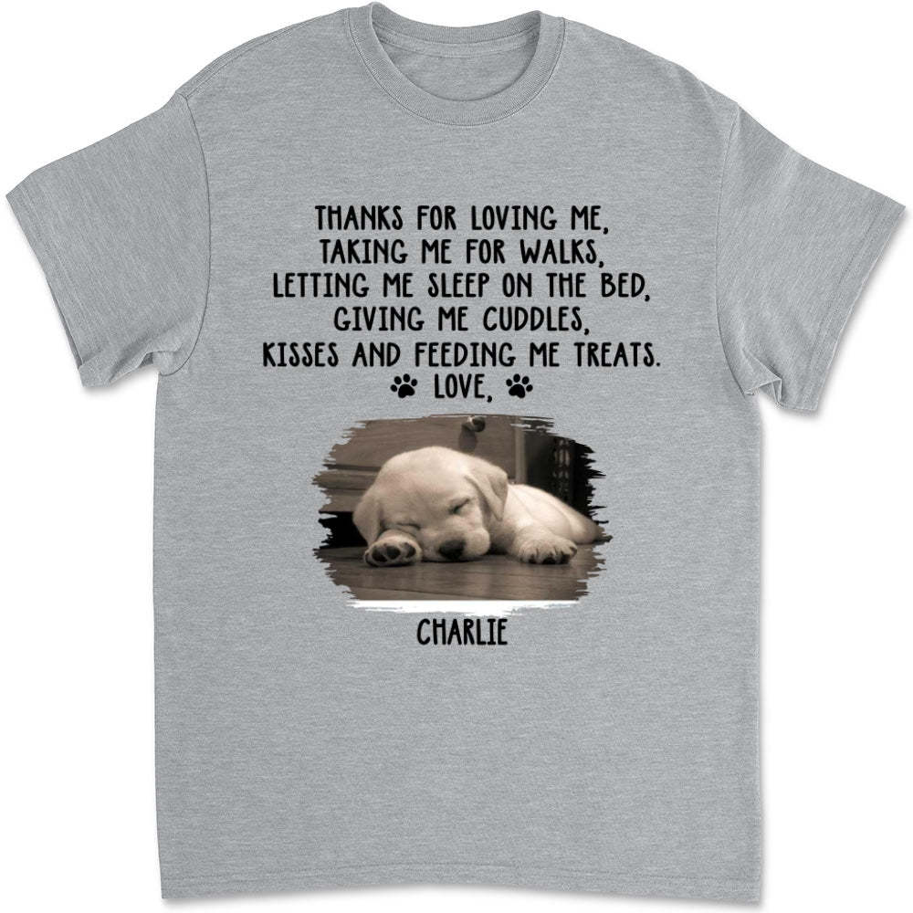 Thank You For Loving Me Photo -  Unisex T-Shirt