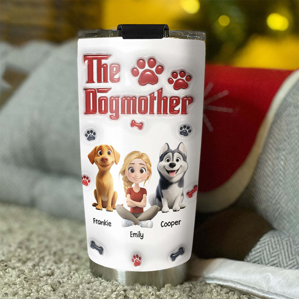 Cool Dog Mother -  3D Inflated Effect Tumbler