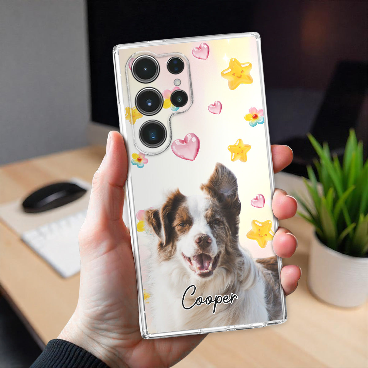 Sweet Girl Love Dogs Photo -  3D Effect Phone Case