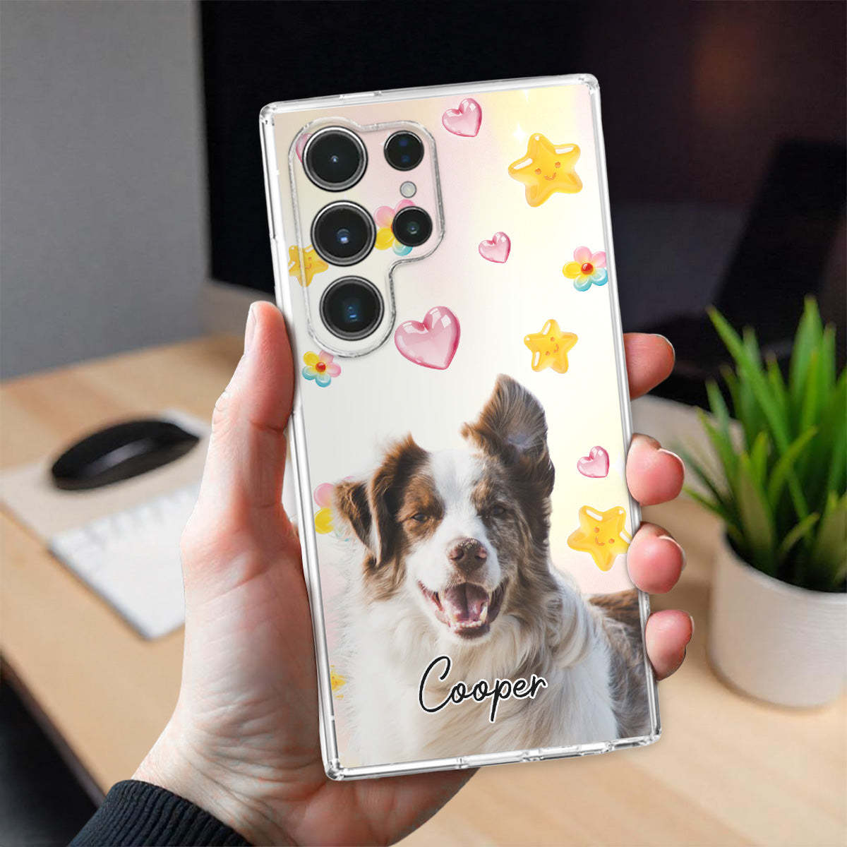 Sweet Girl Love Dogs Photo -  3D Effect Phone Case