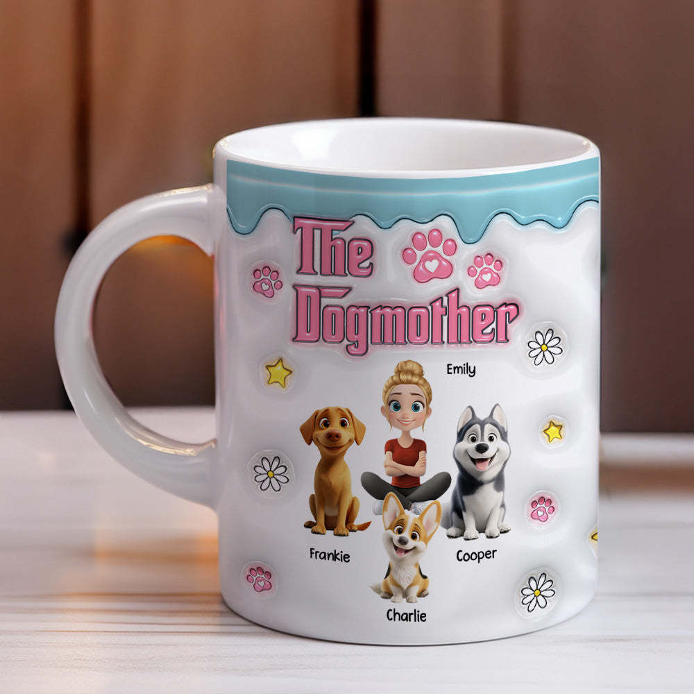 Professional Dog Mother -  3D Inflated Effect Mug