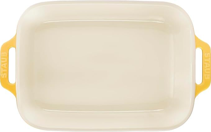 Stoneware Gratins Ceramics 3-pc Rectangular Baking Dish Set-Citron