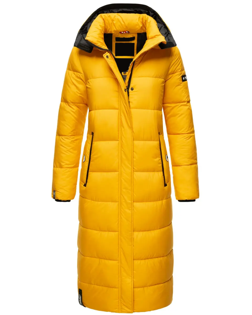 ladies long winter jacket quilted