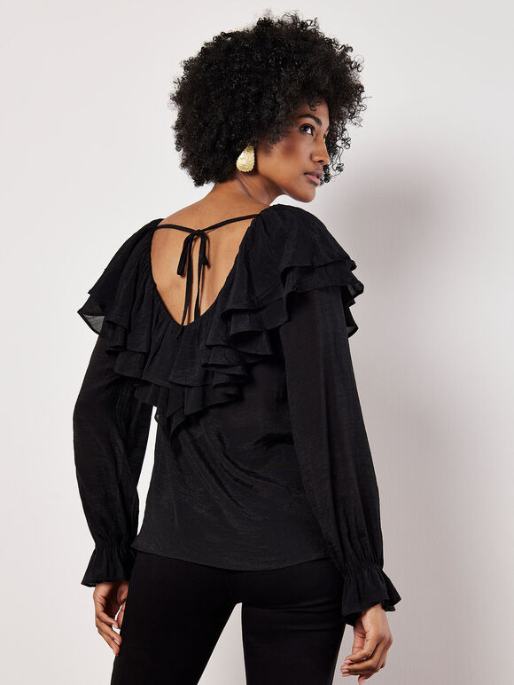 Ruffle Collar Blouse