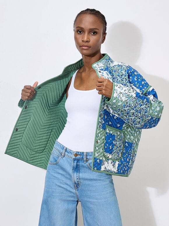 Patchwork Quilted Reversible Jacket