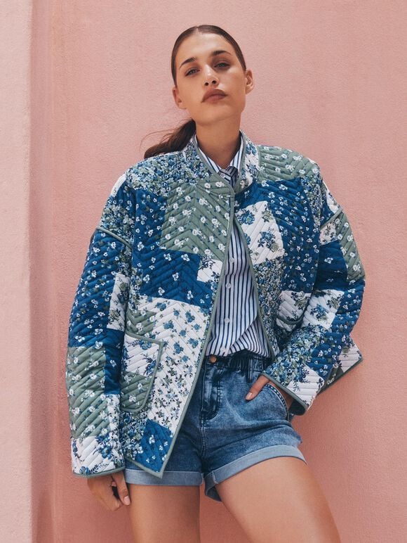 Patchwork Quilted Reversible Jacket