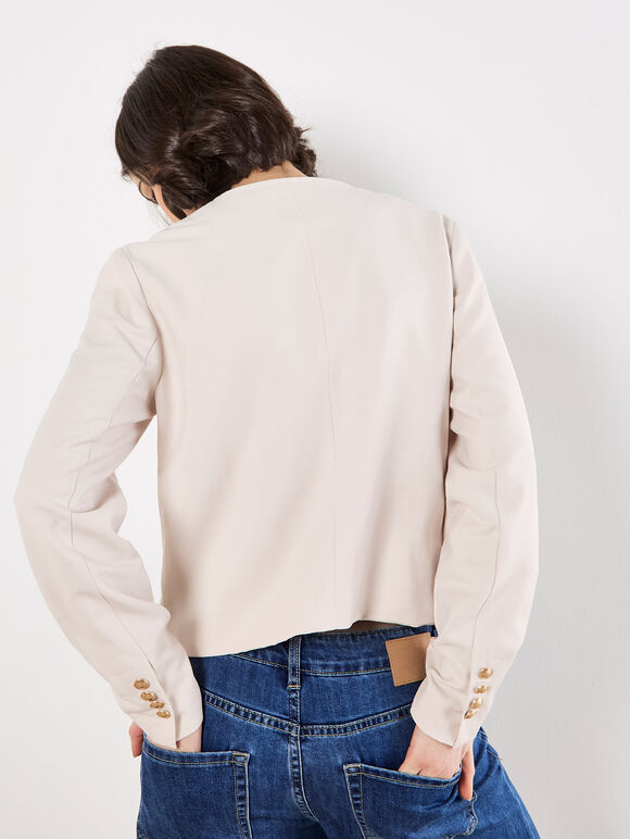 Light beige lightweight jacket