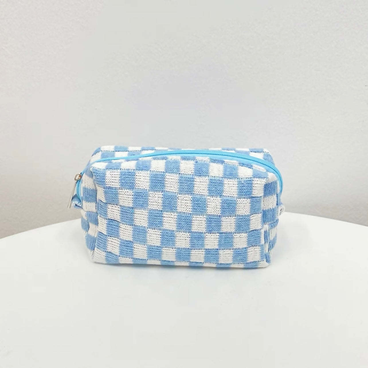 Checkerboard Makeup Bag