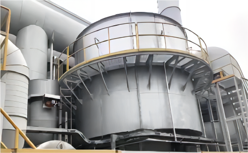 Rotary heat storage incinerator R-RTO