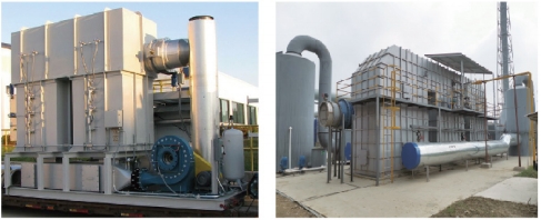 Box type thermal storage incinerator RTO