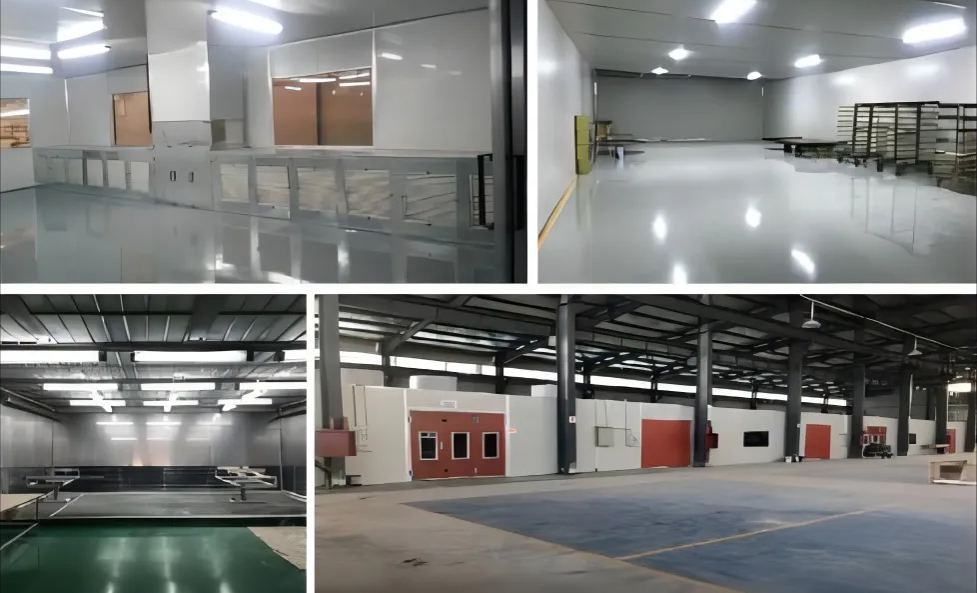 Water based paint baking room