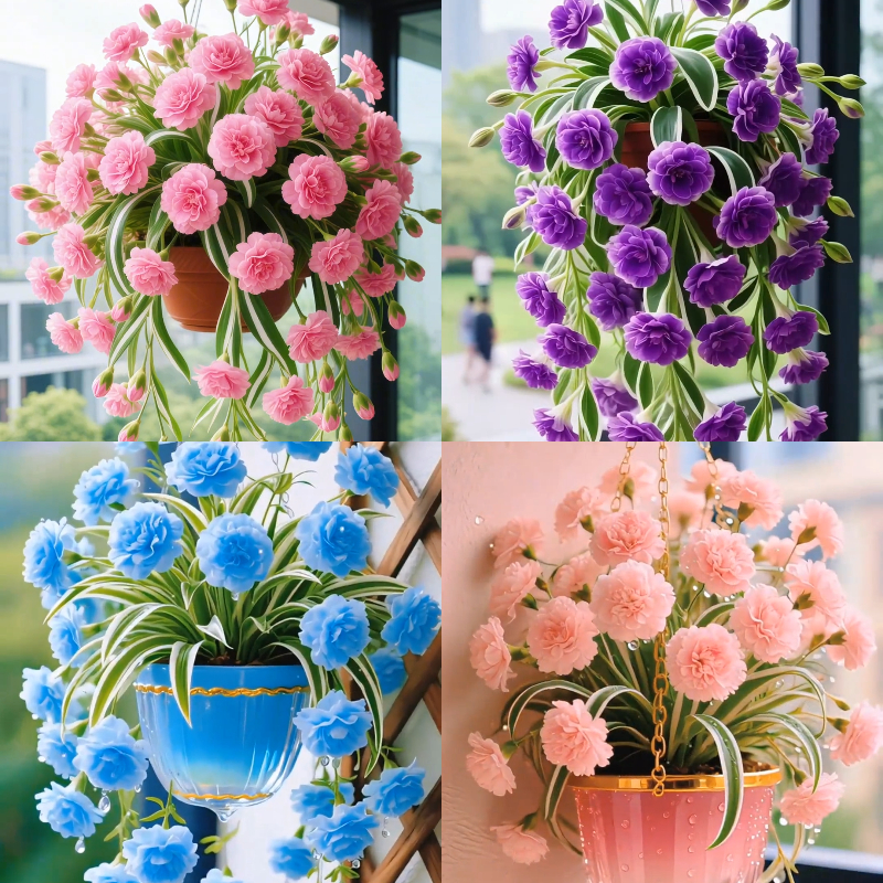 💐Double Chlorophytum comosum 'Variegatum'