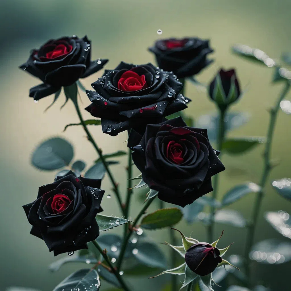 Rare Black Red Rose Flower Seeds