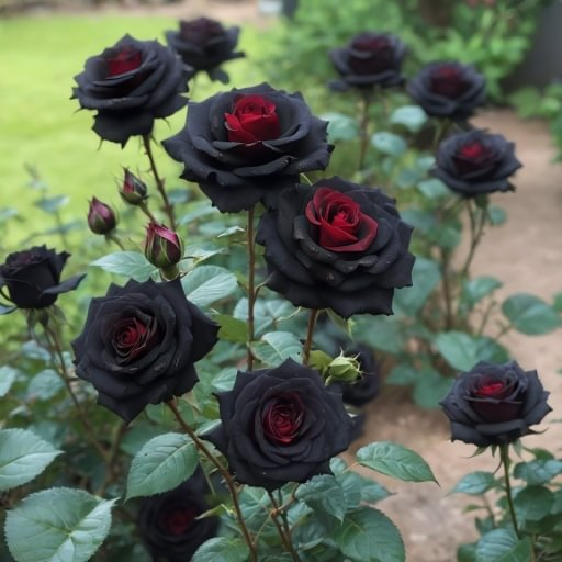 Rare Black Red Rose Flower Seeds