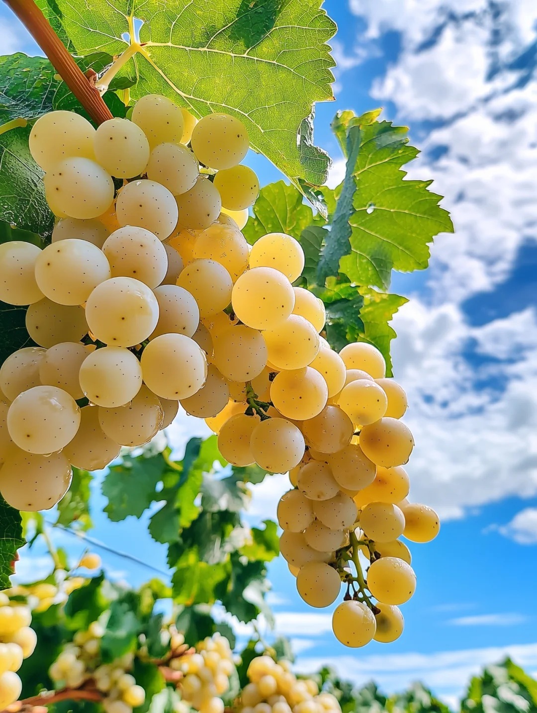 High yield waterfall golden grapes