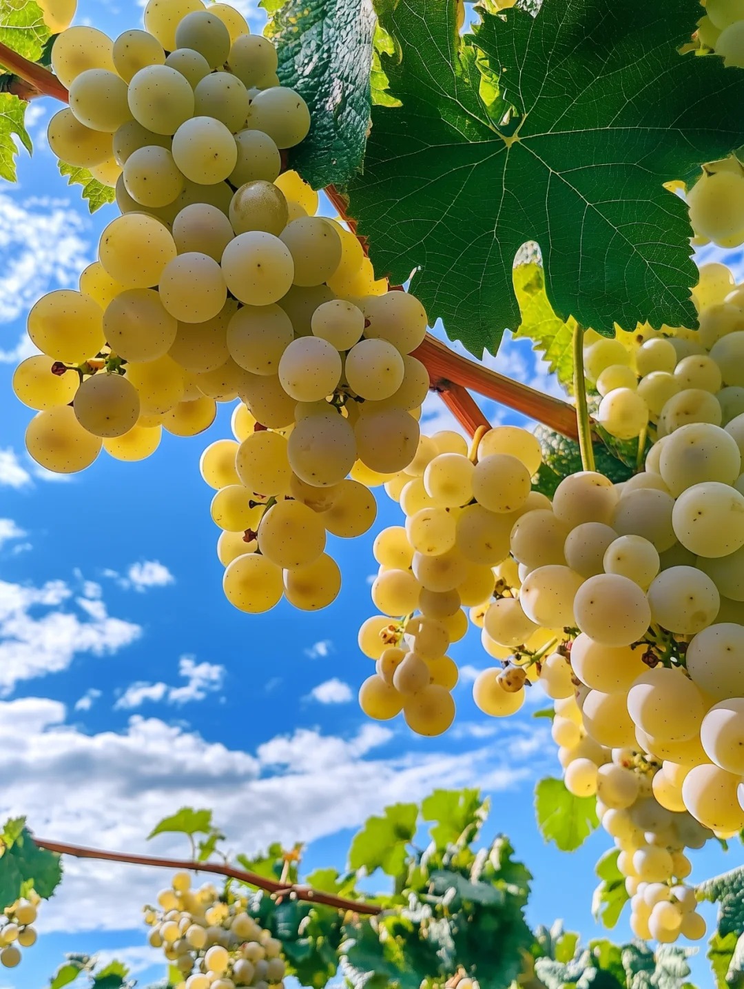 High yield waterfall golden grapes