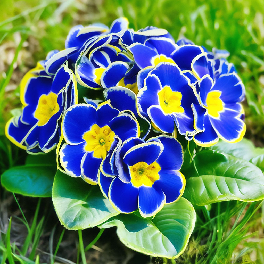 Blue yellow edge primrose