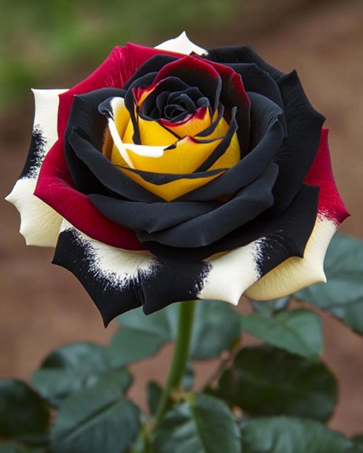 Rare four color rose
