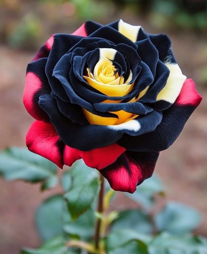 Rare four color rose