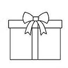 Great Gifts. The white box was tied with a bow.