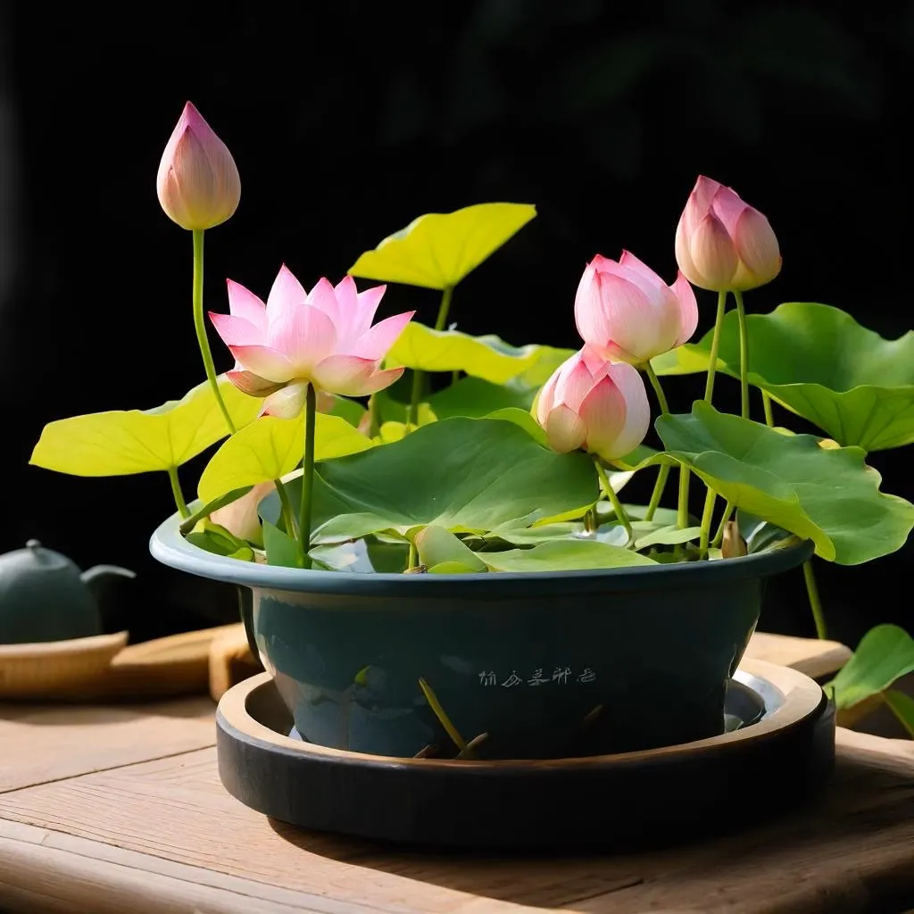 The Sacred Bonsai Lotus Flower