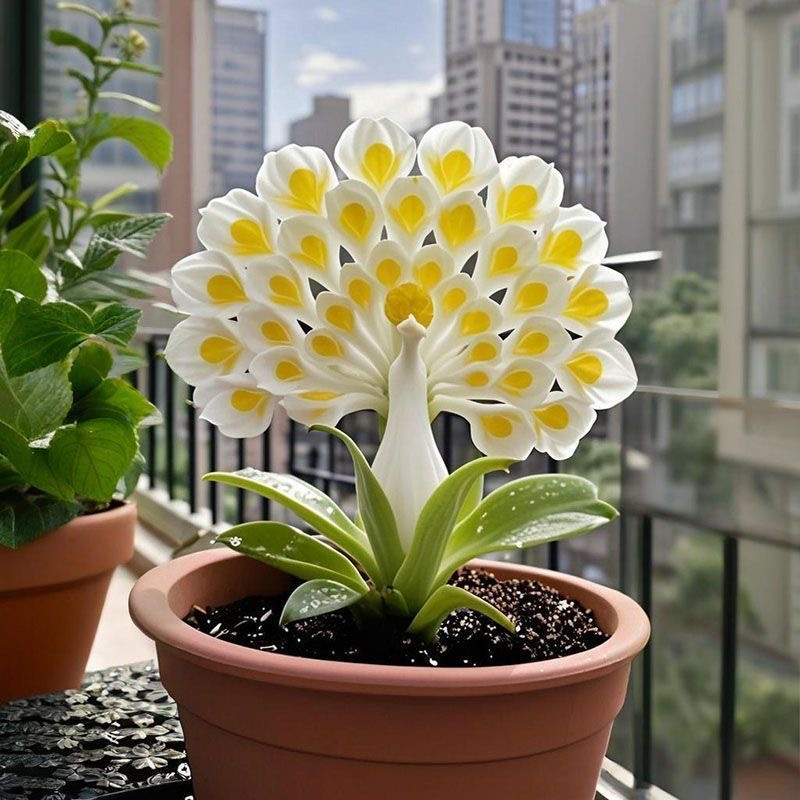 💠 “The Queen of Fragrant Blooms — Peacock Orchid Bulbs for Pure Garden Luxury”