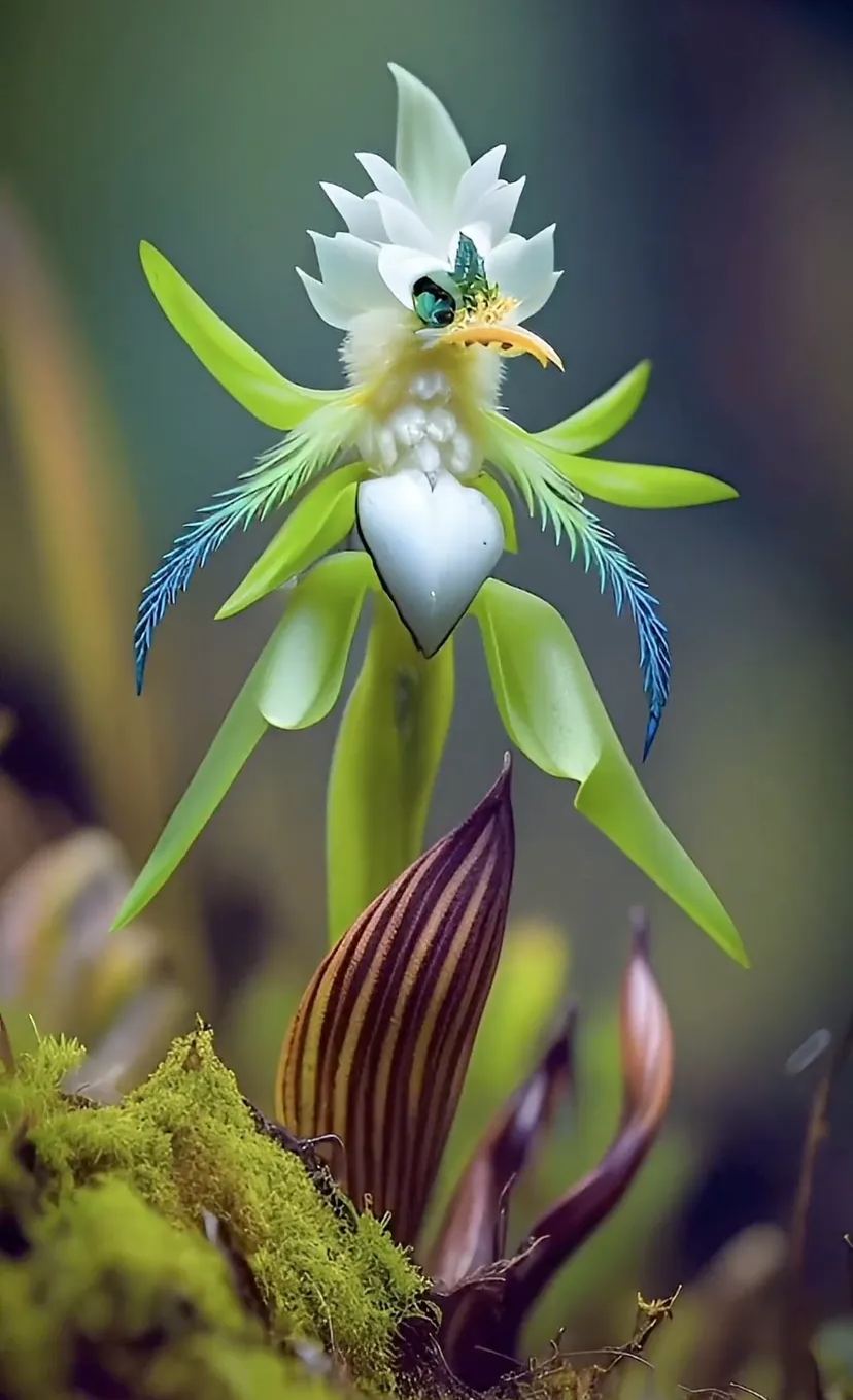 White Phoenix Orchid Flower Seeds