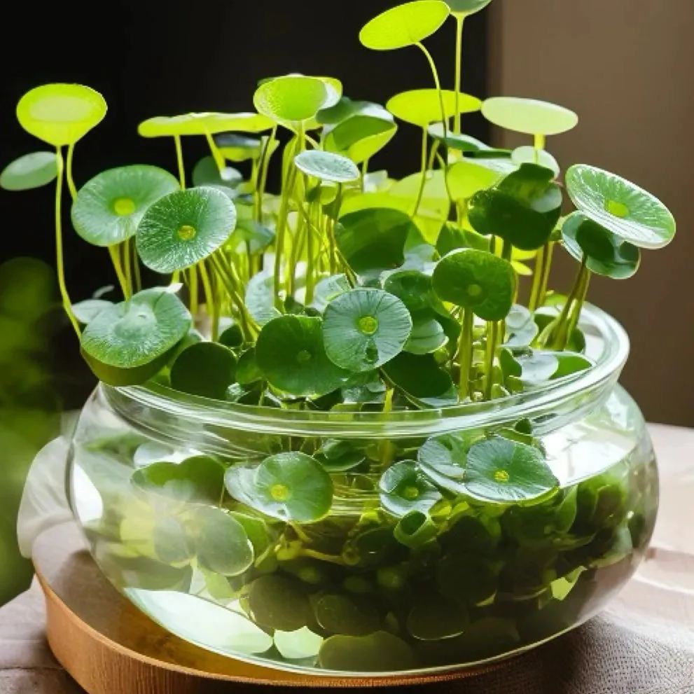 Hydroponisches Kupfer-Geldgras – reinigt die Luft