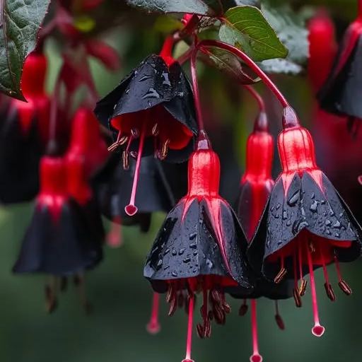 🌸Black Red Fuchsia Seeds
