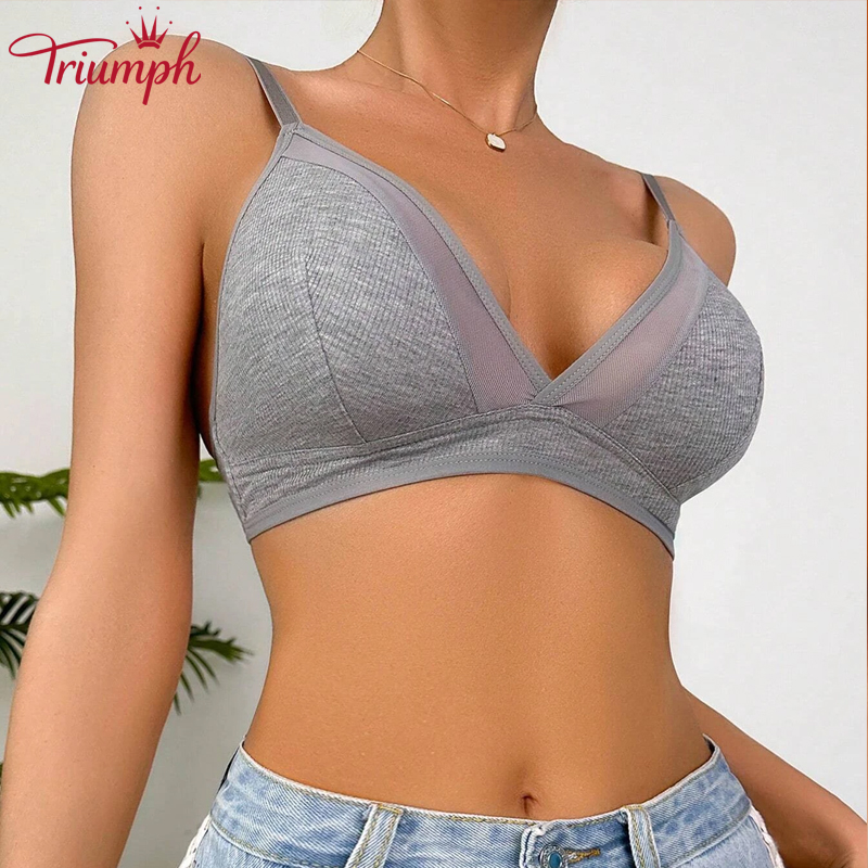 💖Triumph 3 db-Kontraszt hálós háromszög bralette fehérnemű