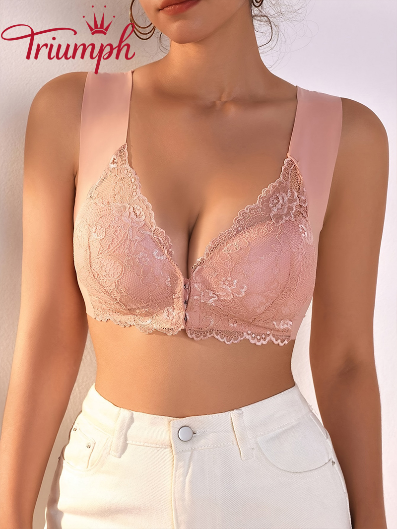 💖Triumph 3 db-Elegáns csipke Push Up Bralette