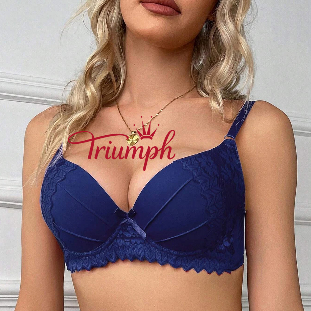 [Copy]TRIUMPH - 3 DB. 💥Szexi csipke pillangó dekoráció Push Up melltartó