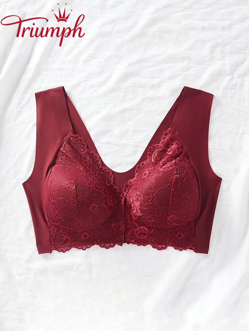 💖Triumph 3 db-Elegáns csipke Push Up Bralette