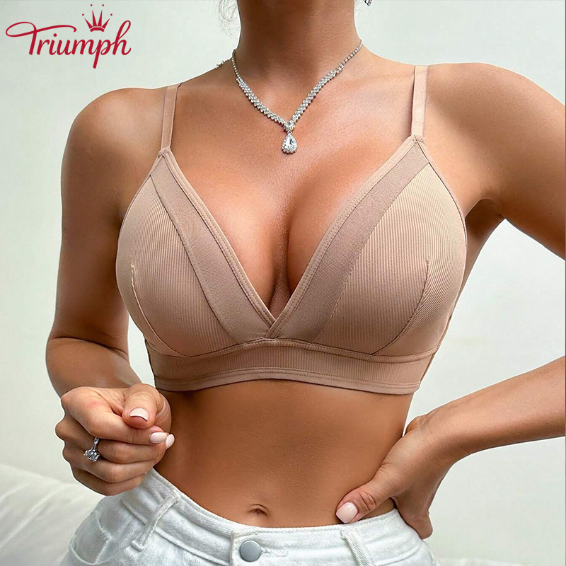 💖Triumph 3 db-Kontraszt hálós háromszög bralette fehérnemű