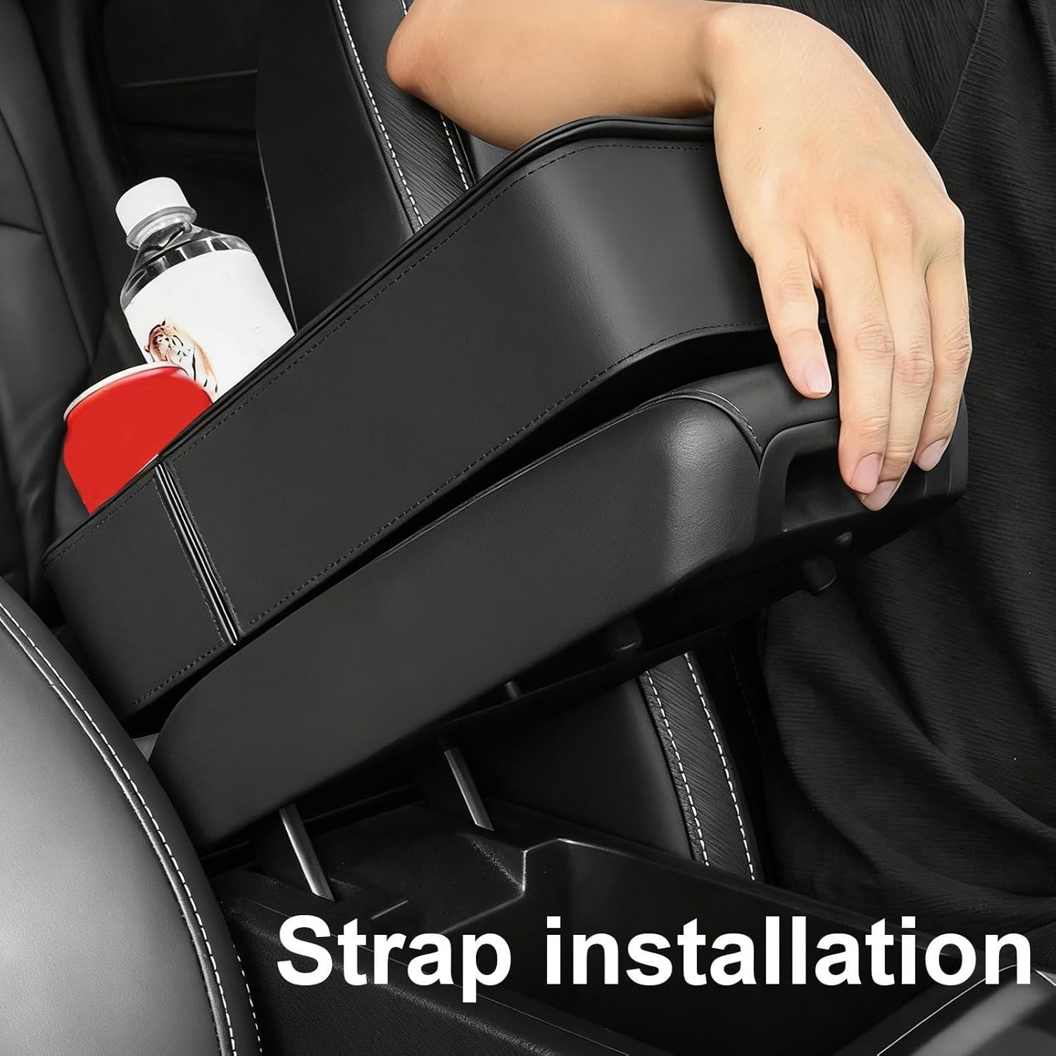 Многофункционална подложка за подлакътник от изкуствена кожа за кола