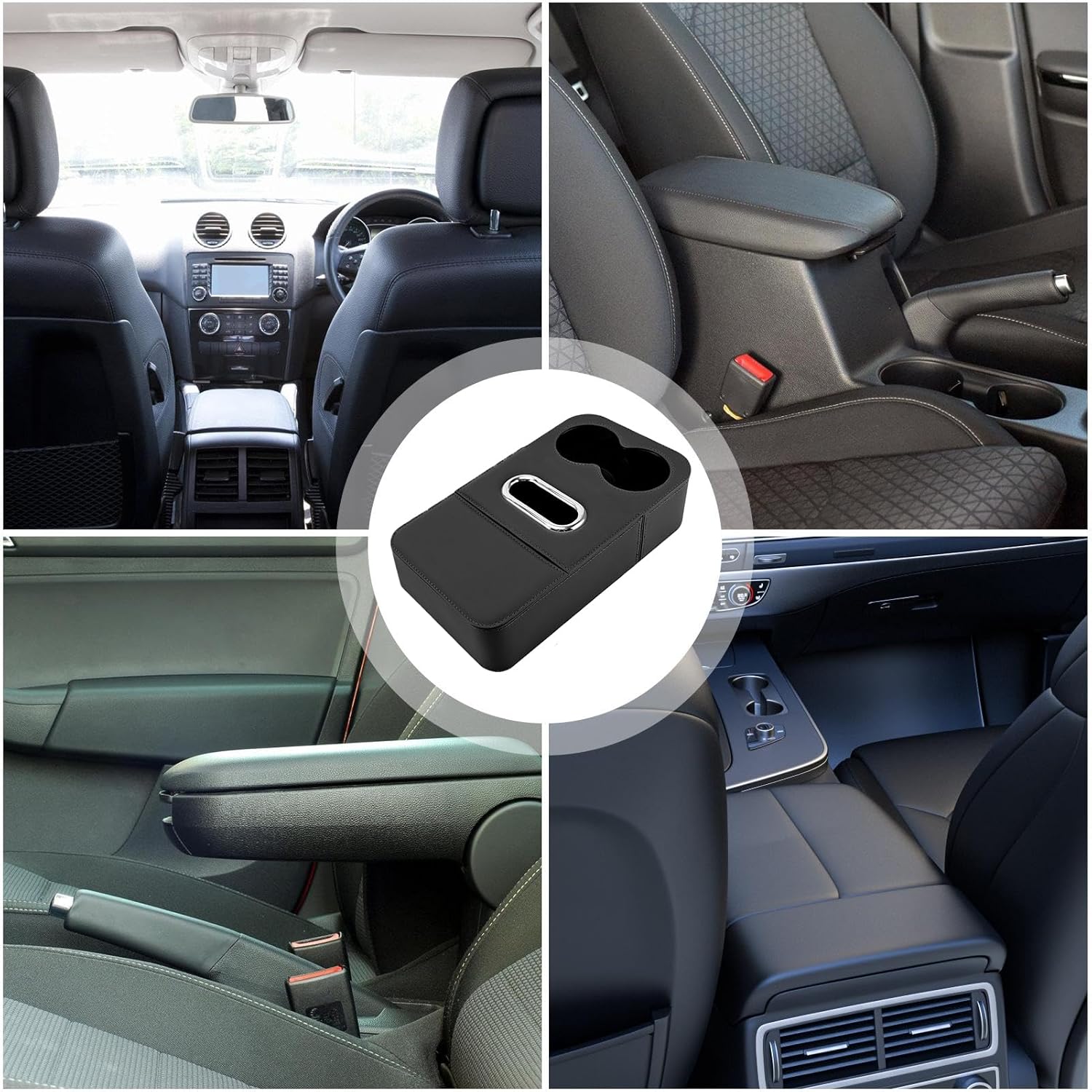 Многофункционална подложка за подлакътник от изкуствена кожа за кола