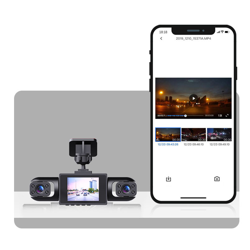 💥 4-Lens 360° Dashcam – 1080P HD, Nachtzicht & Automatische Beveiliging! 🌙🚛Gratis levering