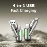 4-in-1 USB Charging Cable mFish fast charging MAX 240W ⚡