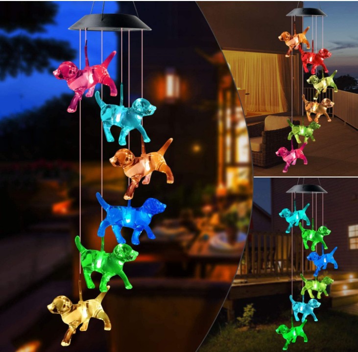 🦋 Enhance Your Garden✨Creative Bird Design Solar Wind Chimes