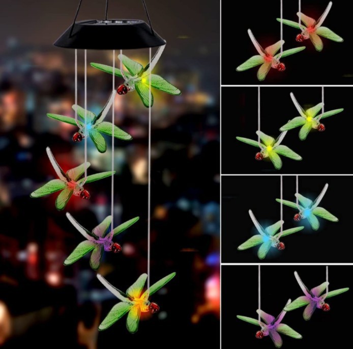 🦋 Enhance Your Garden✨Creative Bird Design Solar Wind Chimes